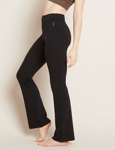 High Waist Flare Pant | Active Stretch Bamboo & Organic Cotton | Boody Sporty Outfits Leggings, Jazz Pants, Active Tights, High Waisted Flare Pants, Black Flare Pants, Relaxed Pants, Fast Fashion Brands, Relax Pants, Bamboo Clothing