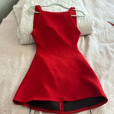 New With Tag Red Zara Dress Zara Red Dress, Zara Short Dress, Zara Mini Dress, Red Christmas Dress, Zara Mini, Red Dress Short, Zara Shorts, Zara Dress, Dresses Red