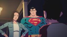 superman and lois in the animated version of batman returns