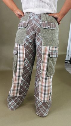 Hit the streets of style wearing these POL: Drifter Flannel Patchwork Wide Leg Pants! With exposed seam detailing and mixed patchwork prints you'll be sure to turn heads no matter the occasion. Make 'em your go-to for a unique look! Patchwork wide-leg pants Mid rise baggy fit Elastic waistband Wide leg fit Front pockets Frayed hem 100% Cotton Measurements: Measured lying flat - 3” stretch in the waist S: Waist: 26” | Rise: 12 1/4” | Hip: 44” | Inseam: 27” M: Waist: 28” | Rise: 13” | Hip: 46” | I Style Wide Leg Jeans, Bride Top, Exclusive Dress, Dresses By Length, Skirt Leggings, Sweater Blouse, Baggy Fits, Denim Shop, Jeans Dress