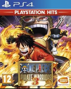 an image of the cover art for one piece playstation hits with fire and evil spirits