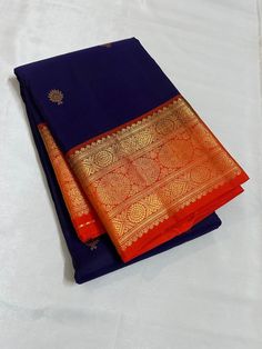 Bridal Collection Royal Blue Color Pure Kanchipuram Silk Saree | Indian Traditional Ethnic Saree | Wedding or Party Wear Saree | Handwoven Gift Saree for Her Product Details : Saree Type : Pure Kanchipuram Silk Saree Golden Zari, Silk Mark Certified Blouse Piece : Yes (Un-Stitched) Saree Length : 5.5 Meters Blouse Piece Length : 80 cm Saree Weight : 0.9 kg Saree Fabric : Pure Kanchipuram Silk  Color : As shown in the picture Work : weaving Pattern : designer Occasion: Party Wear, Formal Wear, Fe Blue Churidar With Pallu For Festivals, Blue Churidar For Puja And Festive Occasions, Blue Festive Ceremonial Lehenga, Blue Churidar For Diwali Puja, Festive Blue Churidar For Puja, Blue Unstitched Ceremonial Traditional Wear, Ceremonial Art Silk Churidar With Cutdana, Blue Anarkali Dupatta For Ceremonial Occasions, Royal Blue Traditional Wear For Puja