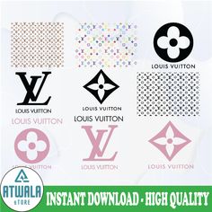 the logos for louis vuitton and other brands