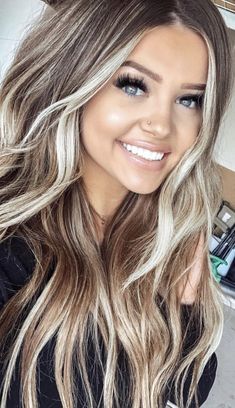 Frontal Hair, Fall Hair Color Trends, Latest Hair Color, Blonde Wigs, Frontal Hairstyles, Ombré Hair, Long Blonde, Long Wavy Hair