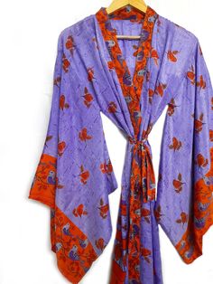 Silk Robe Kimono Sleeves,bridal Long Robe , Getting Ready Robe Below Knee Length Gown Long Dressing Gown Long Sleeve Wedding Robe - Etsy Bohemian Saree-style Wedding Gown, Bohemian Wedding Robe With Kimono Sleeves, Traditional Floor-length Kimono For Weddings, Traditional Floor-length Wedding Kimono, Long Fitted Kimono For Wedding, Vintage Long Kimono For Wedding, Vintage Silk Kimono For Wedding, Bohemian Long Wedding Robe, Bohemian Floor-length Wedding Kimono