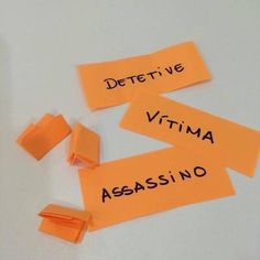 several pieces of orange sticky notes with words written on them that say, deterive and vitamin assinos