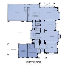 the first floor plan for an apartment building