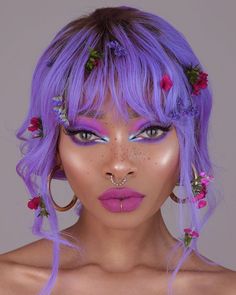 Neon Hair, Makijaż Smokey Eye, Stunning Makeup, Pink Makeup, Hair Inspo Color, Makati, Hair Color Trends