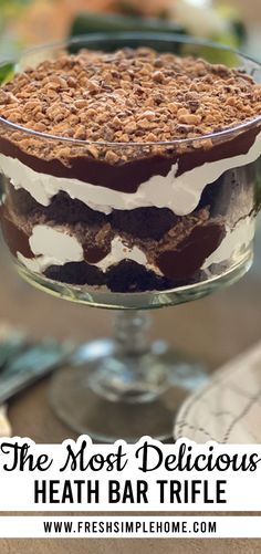 the most delicious health bar trifle recipe