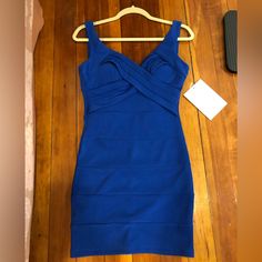 Royal Blue Bodycon Bandage Dress Xs Never Worn, Has Tags, Originally From Nordstrom Fitted Royal Blue Mini Bodycon Dress, Blue Bodycon Bandage Dress, Blue Bandage Dress For Spring, Blue Spring Bandage Dress, Blue Sleeveless Bodycon Bandage Dress, Sleeveless Blue Bodycon Bandage Dress, Dresses Royal Blue, Blue Bodycon, Dresses Royal