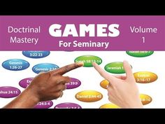 two hands pointing at each other with the words games for seminary