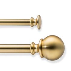 an image of two golden handles and knobs