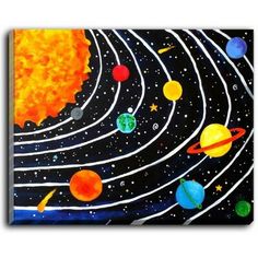 this is an image of solar system painting