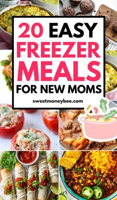 20 easy freezer meals for new moms that are healthy and delicious to eat