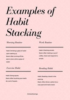 Photo Source: Pinterest Dear Reader,Today, I'll be sharing with you one of the oldest tricks in the book if you want to make a lasting improvement in your life. It is a life hack for productivity that you do every day. In the last blog post, you and I looked at some of my morning… Daily Habits For Success, Habits To Implement, How To Form New Habits, Productive Morning Routine Before Work, How To Form Healthy Habits, Forming Good Habits, Forming New Habits, Quick Morning Routine For Work, How To Create Good Habits Daily Routines