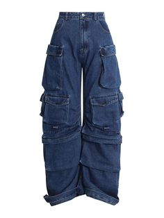 Street Fits, Denim Decor, Y2k Pants, High Street Fashion, Jeans Cargo, Denim Patterns, Urban Street Style, Loose Jeans, 가을 패션