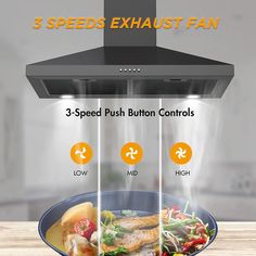 Best 5 Wall Mount Kitchen Rang Hood Review | Kitchen Hood Review Range Hood Wall, Black Range Hood, Ductless Range Hood, Best Range Hoods, Kitchen Vent Hood, Kitchen Vent, Stainless Steel Stove, Black Range