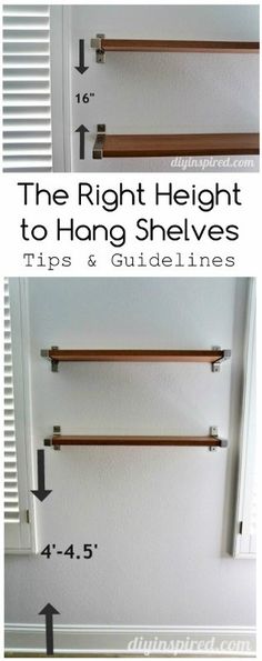 the right height to hang shelvings tips and guidelines