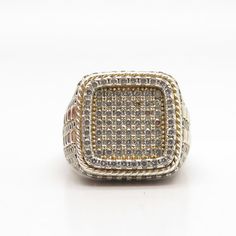 925 Sterling Silver Vintage Pave C Z Signet Ring Size 11Weight: 14.3gWELCOME TO PAWN SHOPWe are an actual pawn shop and have been in business for over 25 years.Since 1990, our establishment has been serving a variety of clients by providing them with short term cash solutions and options of liquidity regarding their treasured heirlooms.Acknowledging that today′s customers are very sophisticated and are looking for a variety of investments, our acquisitions are hand-picked for our special cliente Classic Anniversary Ring With Bling, Classic Anniversary Rings With Bling, Classic Rings With Bling For Anniversary, Classic White Gold Rings With Bling, Classic Formal Rings With Bling, Silver Signet Ring Stamped 14k Fine Jewelry, Classic Silver Ring With Bling, Classic Silver Rings With Bling, Silver Jewelry With Diamond Accents For Collectors