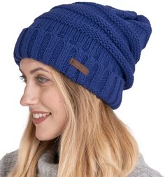 PRICES MAY VARY. SLOUCHY, COOL STYLE: This oversized slouch beanie is perfectly slouchy, while still looking put together. Stay casual and embrace our slouch hats for women or pair with a more tailored coat for a night out–it’s a versatile style that works with any wardrobe. Did we mention that our slouch beanie is so roomy, no one will be able to tell if you’re having a lazy hair day? TOASTY CABLE-KNIT WARMTH: Knitted using 100% premium acrylic yarn, tour slouchy beanies for women offers lightw Comfortable Slouchy Winter Hat, Comfortable Slouchy Hat For Fall, Warm Solid Color Crochet Hat, Comfortable Solid Color Beanie One Size, Solid Color Comfortable Beanie One Size, Comfortable One-size Beanie In Specific Color, One Size Comfortable Beanie, Casual Solid Color Crochet Hat, Acrylic Hats One Size Fits Most