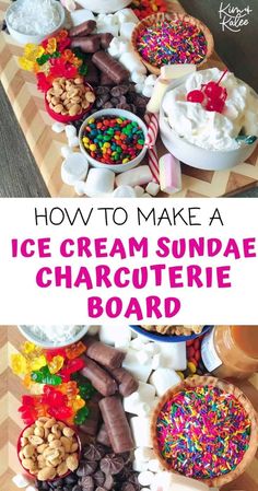 how to make a ice cream sundae charure board