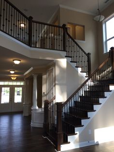 a staircase leading up to the second floor