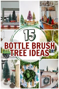 15 bottle brush tree ideas for christmas