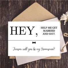 Be My Groomsman Card, Groomsmen Proposals, Groomsmen Party, Best Man Proposal, Groomsman Proposal, Bridesmaid Groomsmen