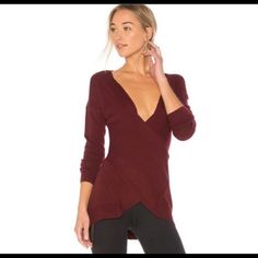 Nwt Vimmia Burgundy Shavasana Reversible Sweater Sz S, Crisscrossed Bottom, Soft & Warm, Stretchy, Oversized, Armpit To Armpit: 23”, Armpit To Hem: 21”, Waist: 39”, Slv Lgth: 18”, Lgth: 30”, Hips: 38”, Comfortable Casual Outfits, Criss Cross Sweater, Womens White Sweater, Blush Pink Sweater, Blush Sweater, Reversible Sweater, Performance Wear, Burgundy Sweater, Mohair Sweater