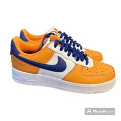 New Without Box Dv3892-900 Color: Kumquat And Royal Blue This Shoes Were Customized ( 2022 ) Size Us 9/ Uk 8 Nike Hightop, Nike Shox Turbo, Nike Vapor Max, Nike Sneakers Mens, Nike Sb Zoom, Nike Air Jordan 11, Nike Gold, Nike Air Force Ones, Nike Flyknit