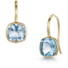 Fervor Montreal Earrings Sky Blue Topaz Cushion Cut Fish Hook Earrings Fine Jewelry Blue Topaz Earrings With Gemstone Accents, Luxury Blue Topaz Drop Earrings, Luxury Blue Topaz Birthstone Jewelry, Elegant Aquamarine Briolette Jewelry, Elegant Briolette Aquamarine Jewelry, Yellow Gold Earrings With Blue Topaz Gemstone, Topaz Anniversary Earrings With Gemstone Accents, Elegant Blue Topaz Cushion Cut Jewelry, Cushion Cut Aquamarine Gemstone Jewelry