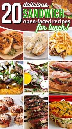 20 delicious sandwich open faced recipes for lunch