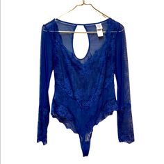 Nwt Slip On No Snaps In Bottom Cute Lace Detail Long Sleeve Feel Free To Message Me With Any Questions Blue Sheer Top For Night Out, Sheer Blue Top For Night Out, Sheer Blue Tops For Night Out, Blue Long Sleeve Bodysuit For Night Out, Blue Bodysuit For Loungewear, Bride Pajama, Bridal Pajamas, Floral Slip Dress, White Bride