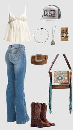 Basic Country Outfits, Outfits For Muscular Women, Cowgirl Style Outfits Summer, Country Concert Outfits Summer, Nashville Concert Outfit, Anniversary Outfits For Women, Country Festival Outfit Summer, Country Outfits Summer, Plus Size Country Outfits