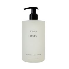 Byredo Hand Wash Suede nourishes and hydrates hands to leave them cleansed and soft with delicate aromas of enticing fruits and florals. Space Nk, Rosé Hands, Skin Dryness, Liquid Hand Soap, Hair Solutions, Body Cleanser, Beauty Packaging, Foam Cleanser, Light Texture