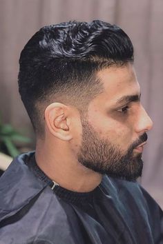 22 Mid-Fade Haircuts For Men: Timeless Options For Modern Gentlemen Slope Beard Styles, Mid Skin Fade, Drop Fade, Fade Cut, Mid Fade, Beard Fade, Pompadour Hairstyle, Mens Hairstyles Thick Hair