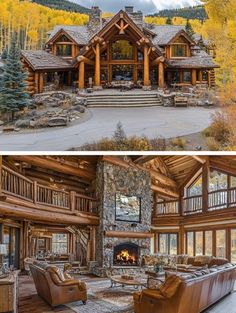 Modern Log House, Native American Houses, Rock Houses, Cozy Cabin In The Woods, Luxury Log Cabins, Alternative Living, Log House, Cabin Lodge, House On The Rock