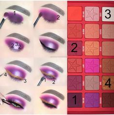 Jeffree Star Eyeshadow, Star Makeup, Purple Makeup, Make Up Looks, Jeffree Star Cosmetics