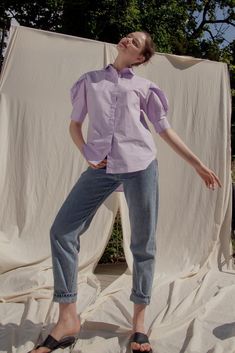 100% cotton short balloon sleeve shirt. Tight cuff at sleeve with button detail. Collared shirt for easy wear. Model is wearing a MINUSEY ONE SIZE. ✔️ Free worldwide express shipping over $100✔️ Loved by 6,500+ customers✔️ Limited edition collections, maximum style⠀⠀⠀⠀⠀⠀⠀⠀⠀Stay ahead of the trend with can’t-find-anywhere-else staples. Your closet will thank you 💕 * MINUSEY ONE SIZE = EU 34-38, US 2-6* 100% Cotton* Dry clean* Made in Korea - Model Height: 173cm/5'8" (US4, EU36) Balloon Sleeve Shirt, Collared Shirt, Button Detail, Easy Wear, Collar Shirts, Sleeve Cotton, Cotton Shorts, Shirt Sleeves, Cotton Shirt