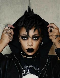 Afro Hair Styles, Tattoo Black Women, Hog Rider, Girl With The Dragon Tattoo