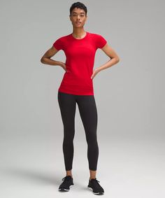 Swiftly Tech Short-Sleeve Shirt 2.0 | Women's Short Sleeve Shirts & Tee's | lululemon Lululemon Go-dry Short Sleeve T-shirt, Lululemon Athleisure T-shirt With Moisture-wicking, Moisture-wicking Short Sleeve T-shirt, Sporty Short Sleeve T-shirt By Lululemon, Lululemon Short Sleeve Athleisure Activewear, Lululemon Gym Activewear Short Sleeve, Lululemon Functional Short Sleeve Activewear, Lululemon Short Sleeve Training Tops, Short Sleeve Lululemon Tops For Training