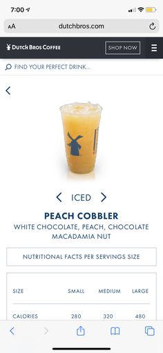 Dutch Bros Soda Drinks, Blended Dutch Bros Drinks, Dutch Bros Drinks Lemonade, Dutch Bros Summer Drinks, Dutch Bros Banana Drink, Shake Ideas, Coffee Orders