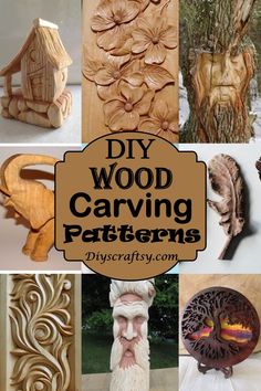 wood carving patterns with the words diy wood carving patterns