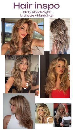 Blonde Hair Inspo, Dirty Blonde Hair, Dirty Blonde, Hoco Hair, Dark Blonde, Color Inspo, Hair Inspo Color, Hair Goals