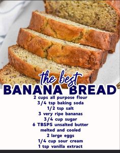 the best banana bread recipe with instructions