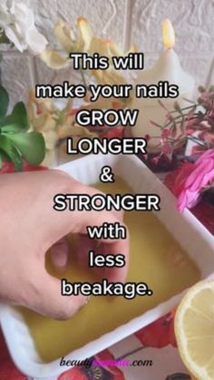 Nail Growth Tips, Grow Nails Faster, Natural Nail Care, Nail Soak, Nail Care Routine, Nail Care Tips, How To Grow Nails, Nail Oil, Shiny Nails