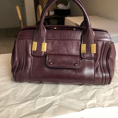 Very Good Condition Chloe Alice Bag Dyed Toburgundy Color It’s Will Not Peel Off Beautiful Bag No Strap Or Dust Bag What’s You See Is What You Get Alice Bag, Chloe Bags, Chloe Bag, Coach Swagger Bag, Beautiful Bags, Womens Tote Bags, Chloe, Dust Bag, Top Handle Bag