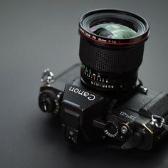 a camera with a lens attached to it