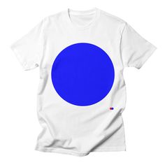 T-Shirt, simple, circle, blue, dotdot, classic, 90s, Available at https://dotdot.threadless.com