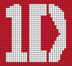 a red and white cross stitch pattern with the letter o in it's center